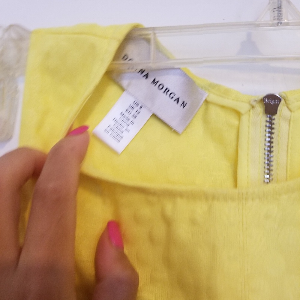 Donna Morgan yellow dress NWT - Picture 3 of 4